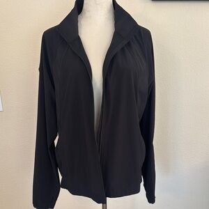 Athleta Black Lightweight Zip-Up Jacket L